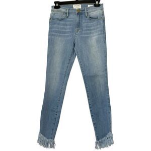 |EUC| FRAME Le High Skinny Raw Hem Jeans